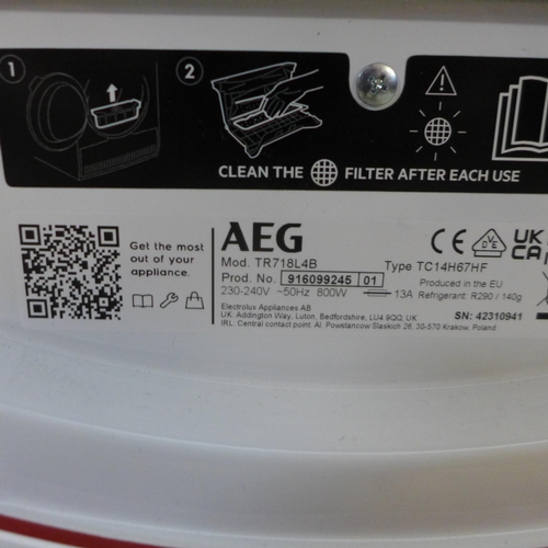 4099 - AEG 7000 Series 8kg SensiDry Freestanding Tumble Dryer, Original RRP £582.5 inc Vat (464-71) *This l... 