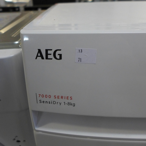 4099 - AEG 7000 Series 8kg SensiDry Freestanding Tumble Dryer, Original RRP £582.5 inc Vat (464-71) *This l... 