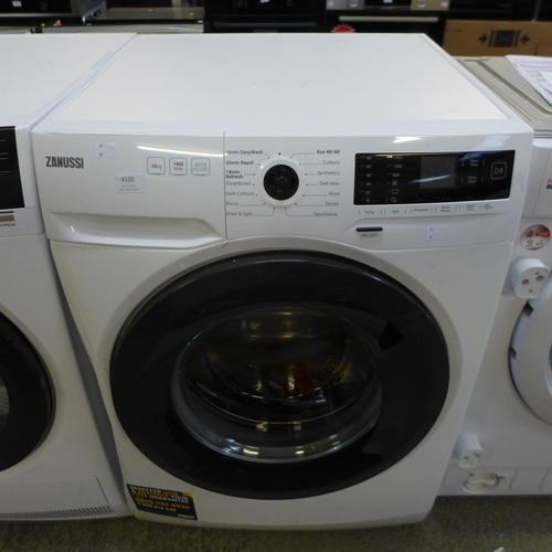 4100 - Zanussi 10KG Freestanding Washing Machine - (Missing Control Dial), Original RRP £374.17 inc Vat (46... 