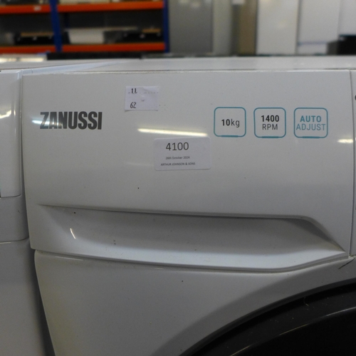 4100 - Zanussi 10KG Freestanding Washing Machine - (Missing Control Dial), Original RRP £374.17 inc Vat (46... 