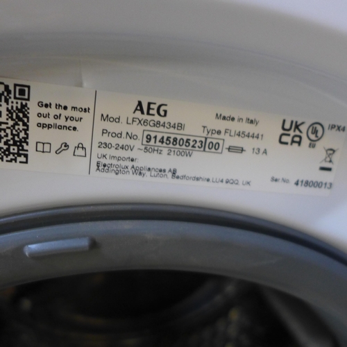 4104 - AEG 6000 Series 8kg Integrated Washing Machine, Original RRP £541.66 inc Vat (464-49) *This lot is s... 