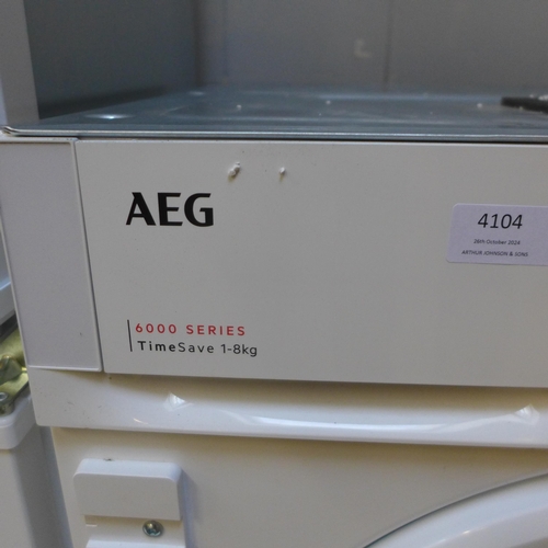 4104 - AEG 6000 Series 8kg Integrated Washing Machine, Original RRP £541.66 inc Vat (464-49) *This lot is s... 