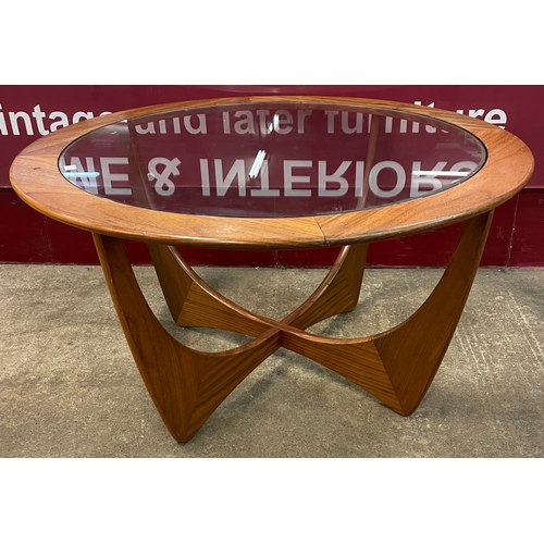 2 - A G-Plan Astro teak and glass topped circular coffee table