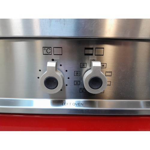 4112 - A Bertazzoni Italia Professional 120cm  6 burner gas range cooker with griddle and electric double o... 