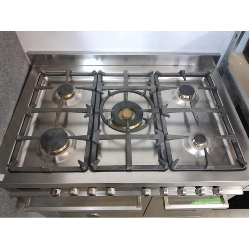 4113 - Bertazzoni Italia Professional 90cm 6 burner gas range cooker with electric oven - Model no PRO905MF... 