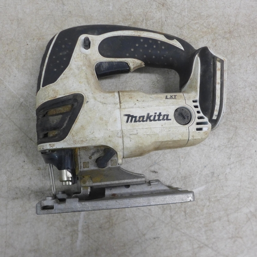 5018 - Four tools - A Makita BJV180 18v jigsaw, a Bosch GWS 20-230H 110v angle grinder, a Bosch GBH 3-28 DF... 