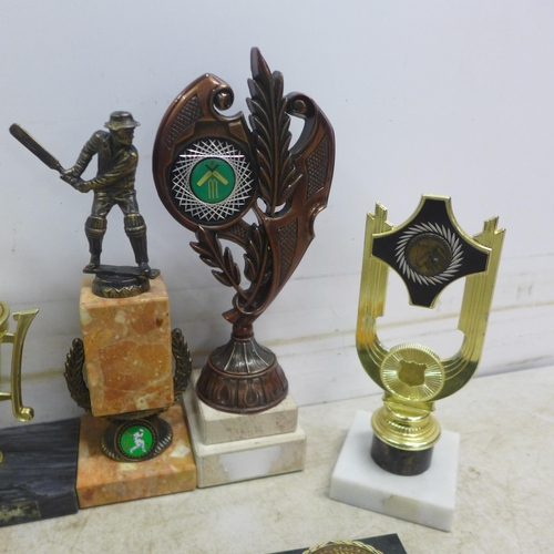 5048 - A collection of various sports trophies