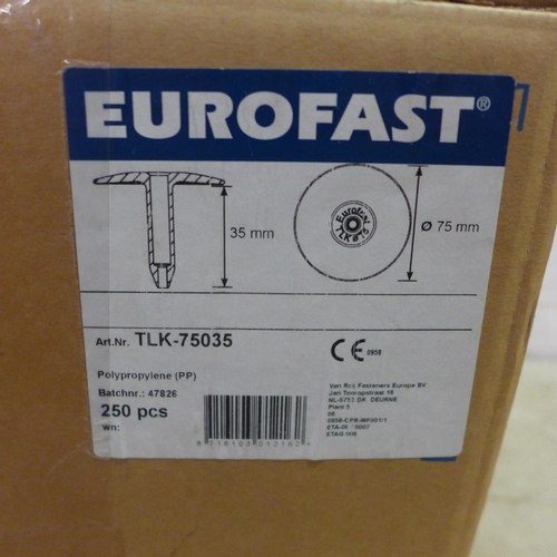 5056 - 2 boxes of Eurofast TLK-75035 Polypropyleen Plaster plugs - 250 pcs per box