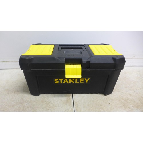 5029 - 2 Stanley toolboxes with a variety of mostly Stanley tools including screwdrivers, a tape measure, k... 