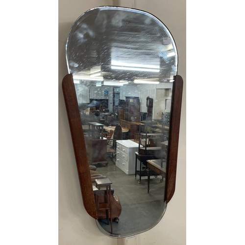 58 - A teak framed mirror