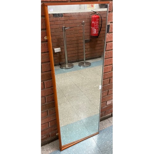 61 - A teak framed mirror