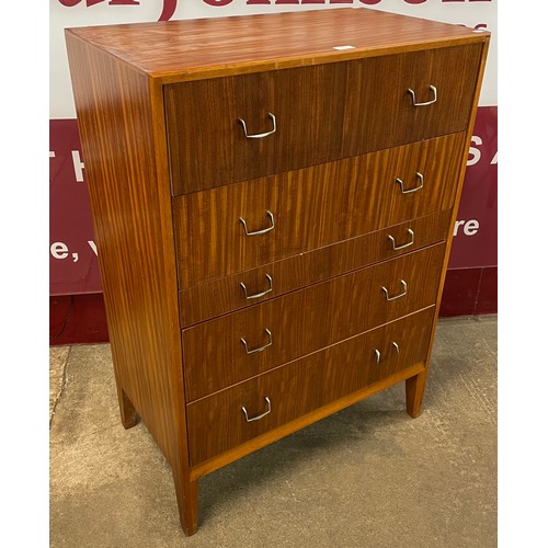 70 - A Herbert Gibbs teak and afromosia chest of drawers