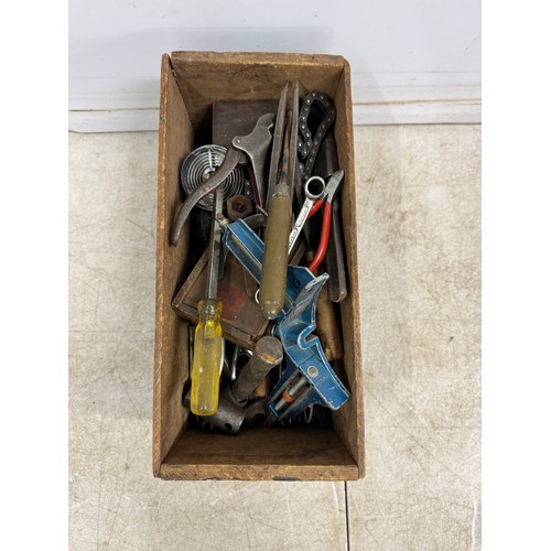 5005 - 2 boxes of tools including wrenches, sockets, adjustable wrenches, screwdrivers, etc.