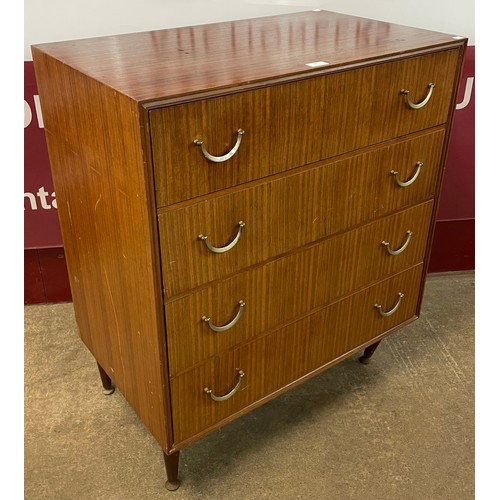 92 - A Meredew afromosia chest of drawers