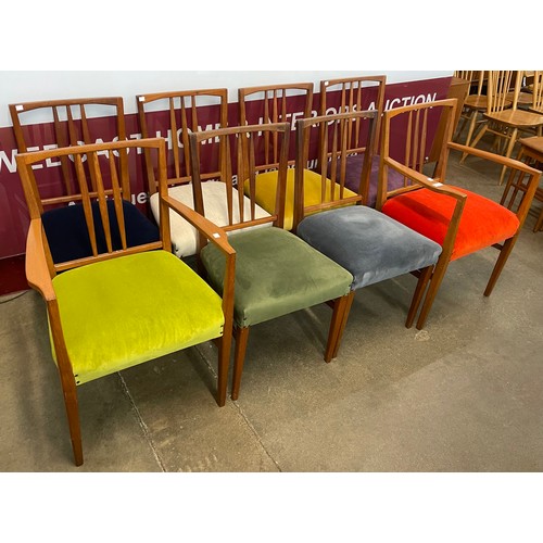 93 - A set of eight Gordon Russel teak dining chairs