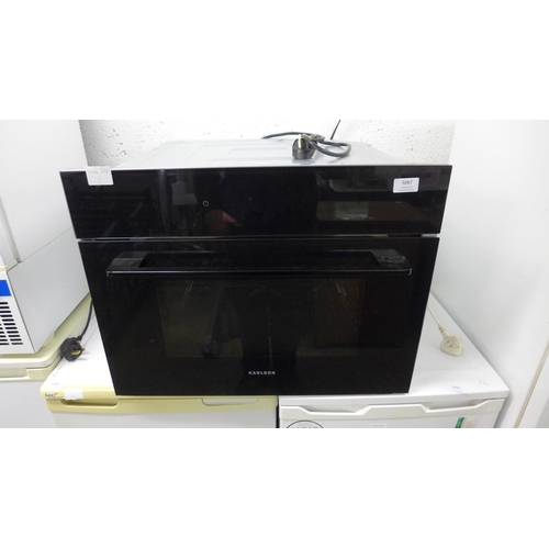 5087 - A Karlson WRCMOVTFTBK integrated microwave combi oven