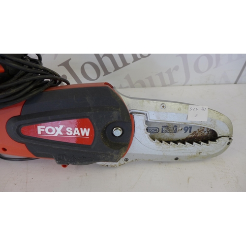 5131 - A Fox saw double guard 91, 240V electric chainsaw