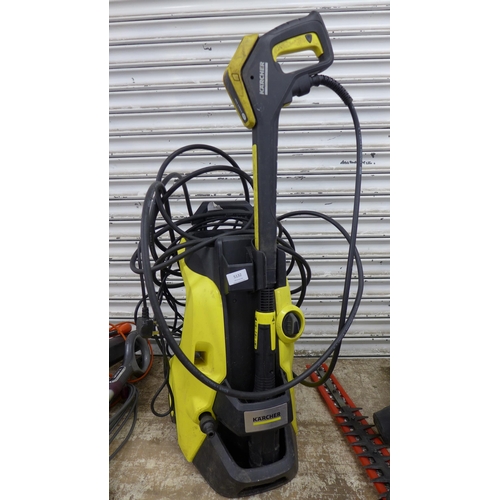 5132 - A Karcher K5 full control jetwash with hose and lance