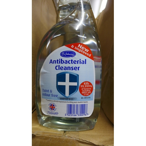 5173 - Approx. 108 750ml spray bottles of Dr Johnson's antibacterial cleanser, expiry date 10/23