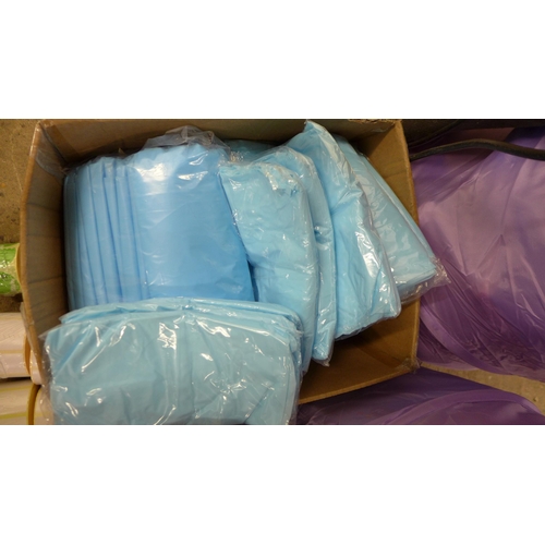 5229 - A large quantity of assorted items including dish cloths, napkins, fluid resistant disposable unisex... 