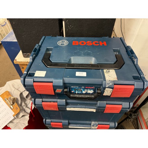 5020 - Five empty Bosch stacking tool cases