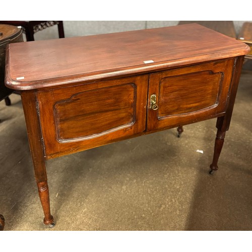 165 - A Victorian mahogany two door sideboard