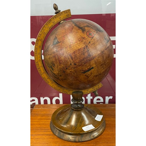 103 - An Italian terrestrial globe