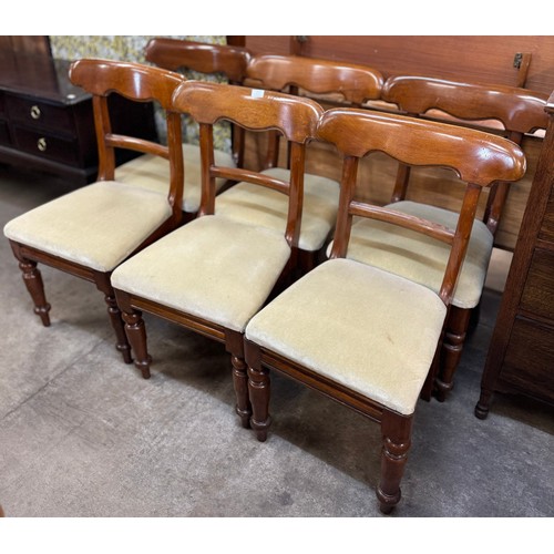 171 - A set of six George IV mahogany dining chairs