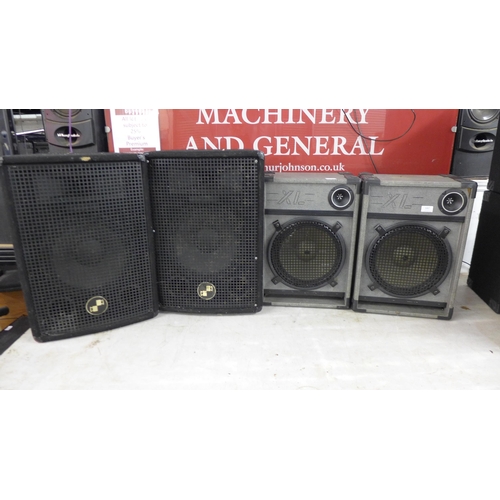 5067 - A pair of XL Pro speakers and a pair of RCL CM1265 PA speakers