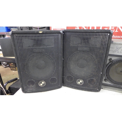 5067 - A pair of XL Pro speakers and a pair of RCL CM1265 PA speakers