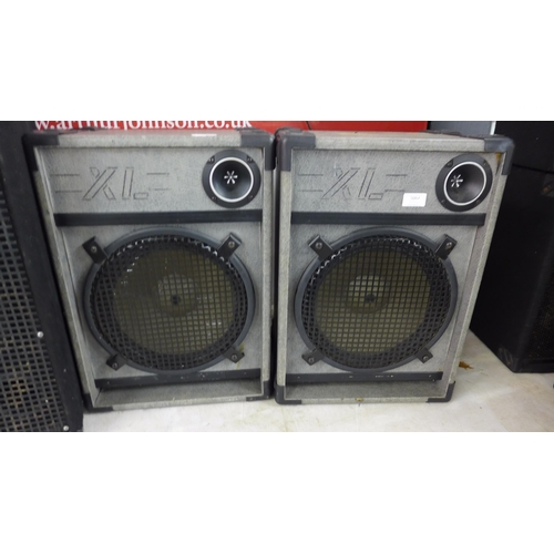 5067 - A pair of XL Pro speakers and a pair of RCL CM1265 PA speakers