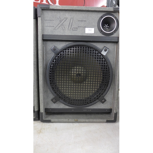 5067 - A pair of XL Pro speakers and a pair of RCL CM1265 PA speakers