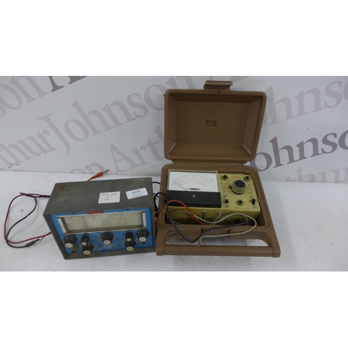 5070 - A Heathkit model IM-17V utility voltmeter and a Nombrex 29-X R.F.Generator