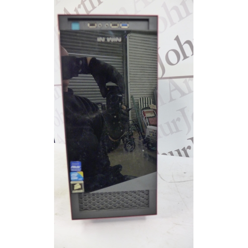 5075 - An InWin Tower PC case with a quantity of PC components - Intel I5 processor, 2 sticks of Corsair XM... 