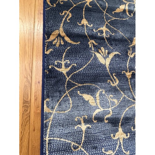 3089 - Stunning blue ground full pile cashmere carpet, all over unique floral design