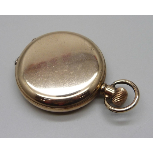 1041 - A Collingwood & Son 'The Erimus' 17 jewel full hunter pocket watch with engraved monogram to case ba... 