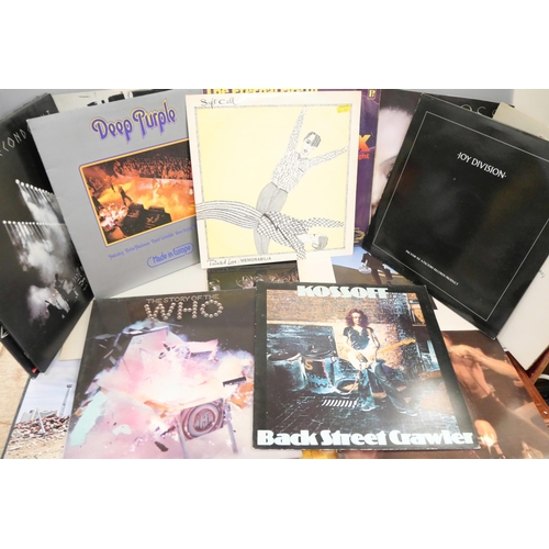 1100 - A collection of LP records including Deep Purple, Madonna, The Who, Jimi Hendrix, etc. **PLEASE NOTE... 