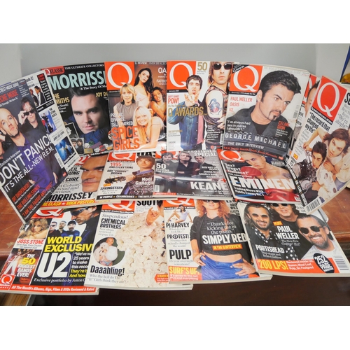 1105 - A box of 55 Q music magazines **PLEASE NOTE THIS LOT IS NOT ELIGIBLE FOR IN-HOUSE POSTING AND PACKIN... 