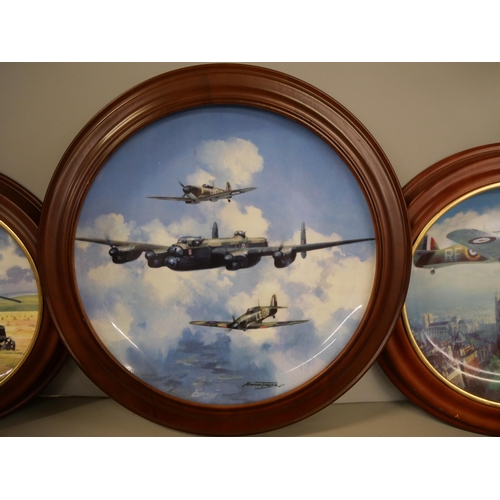 1106 - A collection of presentation plates, limited edition - Hurricane Victory Pass, Franklin Mint, Pride ... 