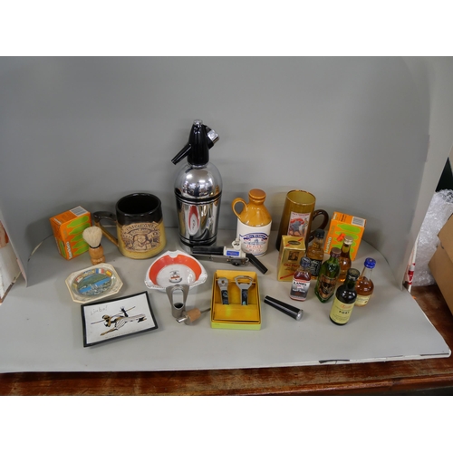 1107 - Assorted alcohol miniatures, kitchenalia, etc. **PLEASE NOTE THIS LOT IS NOT ELIGIBLE FOR IN-HOUSE P... 