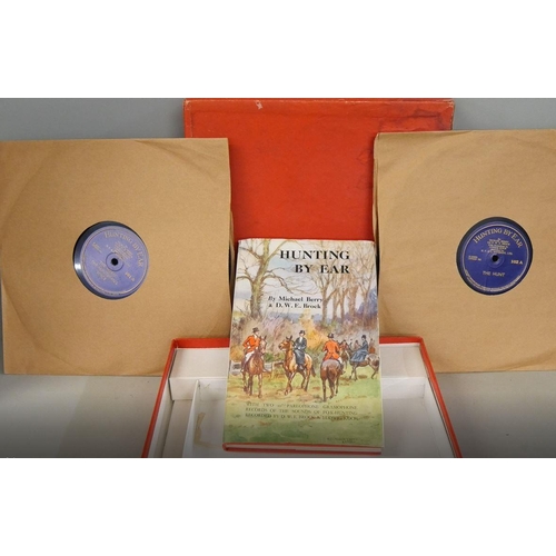 1141 - A presentation book and two 78RPM records, Hunting By Ear, in box dated 1949 **PLEASE NOTE THIS LOT ... 