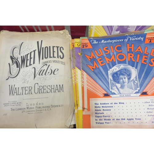 1146 - A collection of books and sheet music, collectors cards and albums **PLEASE NOTE THIS LOT IS NOT ELI... 