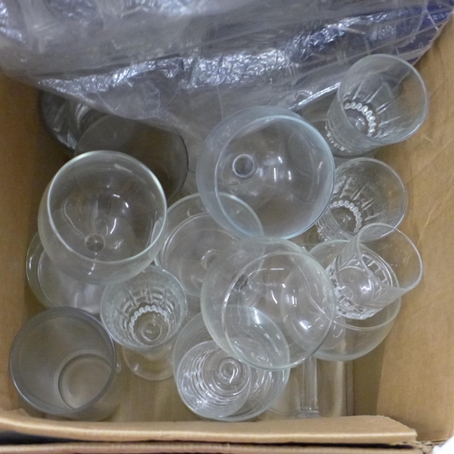 1153 - Five boxes of various household items including glassware and porcelain **PLEASE NOTE THIS LOT IS NO... 