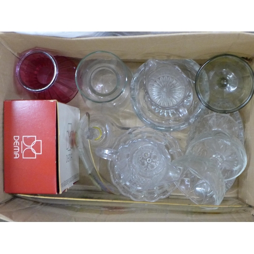 1153 - Five boxes of various household items including glassware and porcelain **PLEASE NOTE THIS LOT IS NO... 