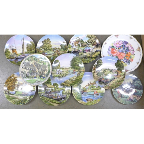 1155 - A box of Royal Worcester and Royal Albert collectors plates **PLEASE NOTE THIS LOT IS NOT ELIGIBLE F... 