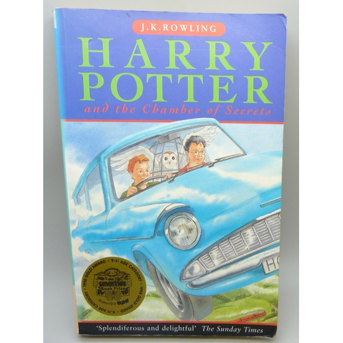 716 - J.K. Rowling, Harry Potter and the Chamber of Secrets, 1998 Smarties book prize first printing