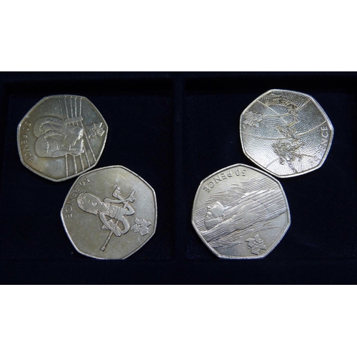 727 - A 2011 complete set of Olympic 50p coins of 29 different sports