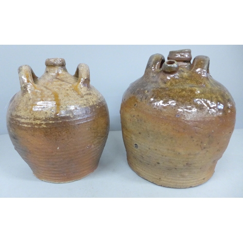 770 - Two stoneware harvest jugs