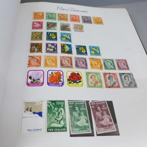 785 - Two albums of worldwide stamps, (part full)