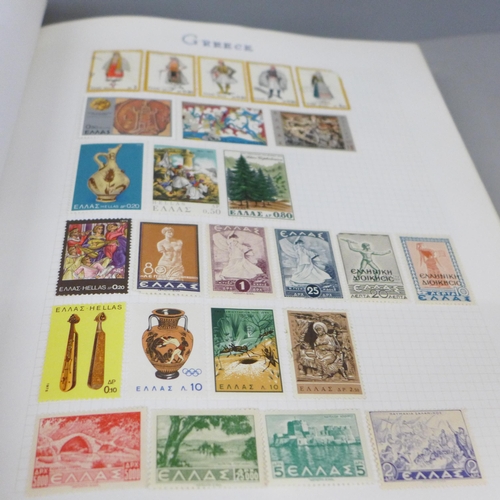 785 - Two albums of worldwide stamps, (part full)